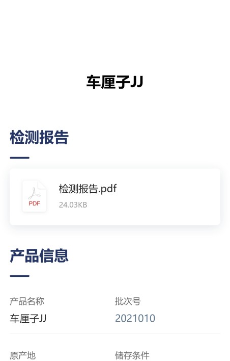 检测报告