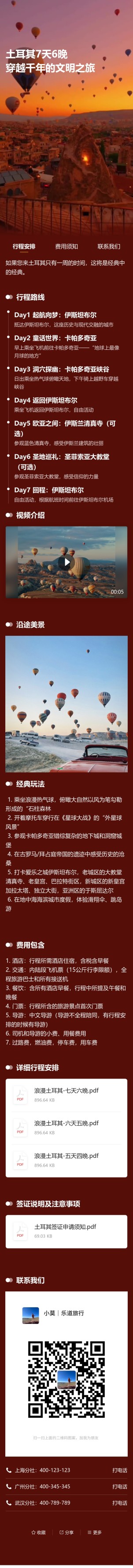 国际旅游行程及说明预览图