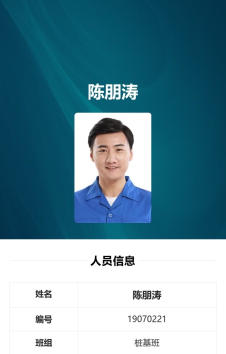 劳务人员实名信息