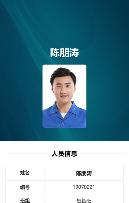 劳务人员实名信息