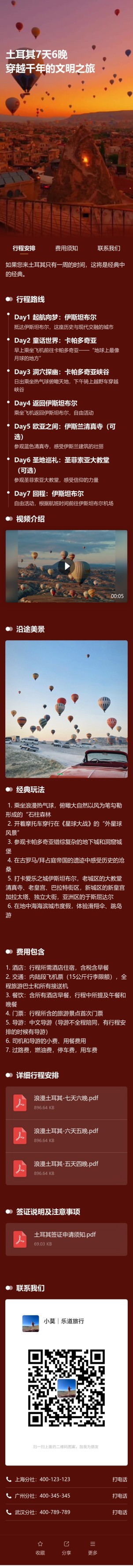 国际旅游行程及说明预览图