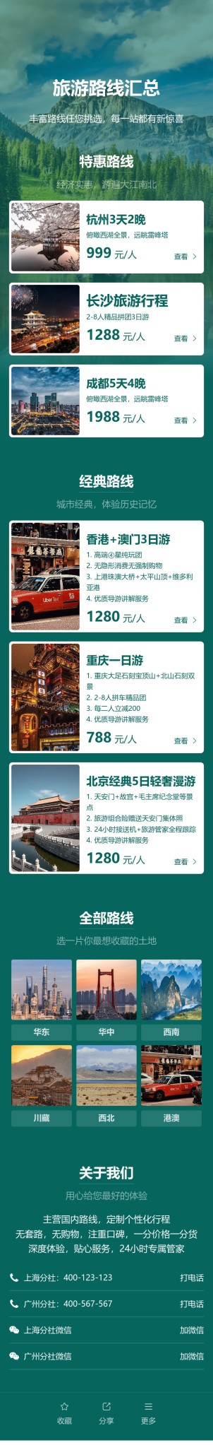 旅游路线汇总预览图
