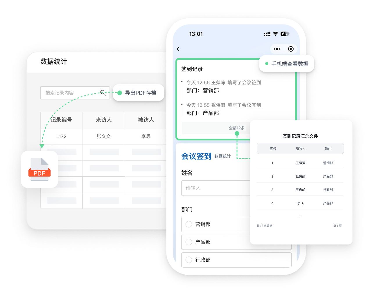 示例图：数据管理界面
