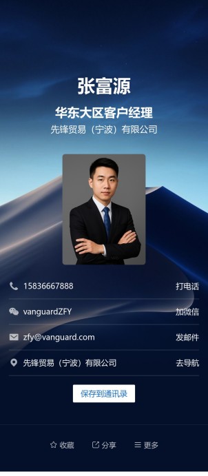 个人名片预览图