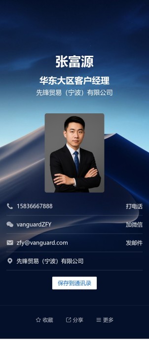 个人名片预览图