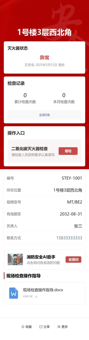 手提式二氧化碳灭火器检查预览图
