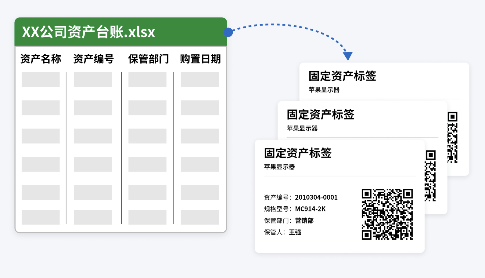 导入台账,一次生成全部