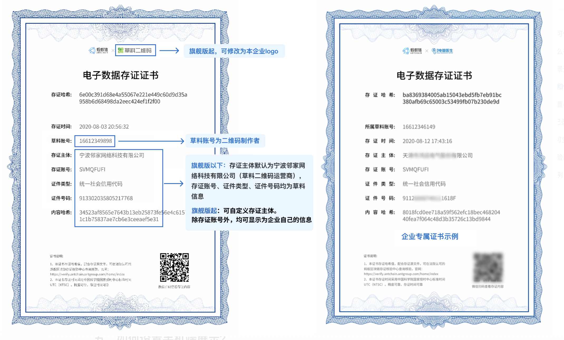 电子数据存证证书