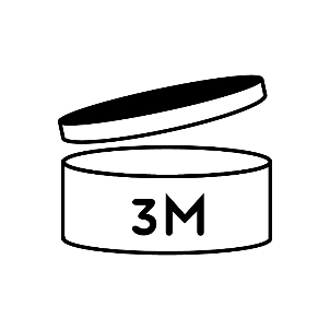 开封后使用期限图标示例：3M
