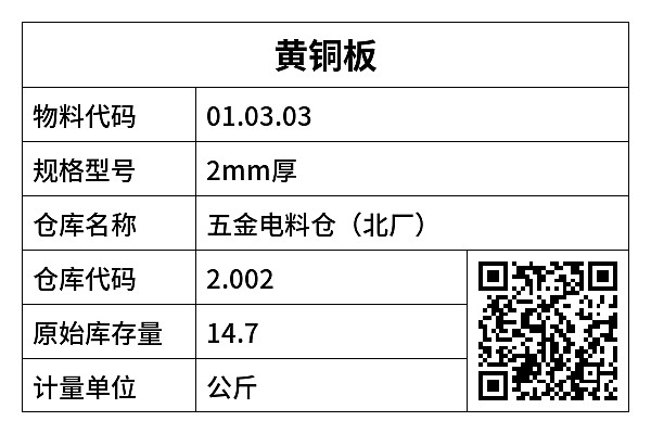 横版表格
